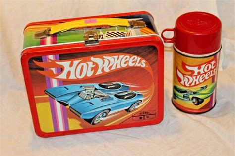 hot wheels metal lunch box|vintage hot wheels lunch box.